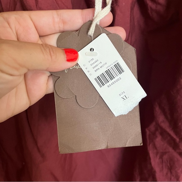 NWT Anthropologie Forever That Girl Scalloped Puff Sleeve Cotton Mini Dress XL - Picture 12 of 13